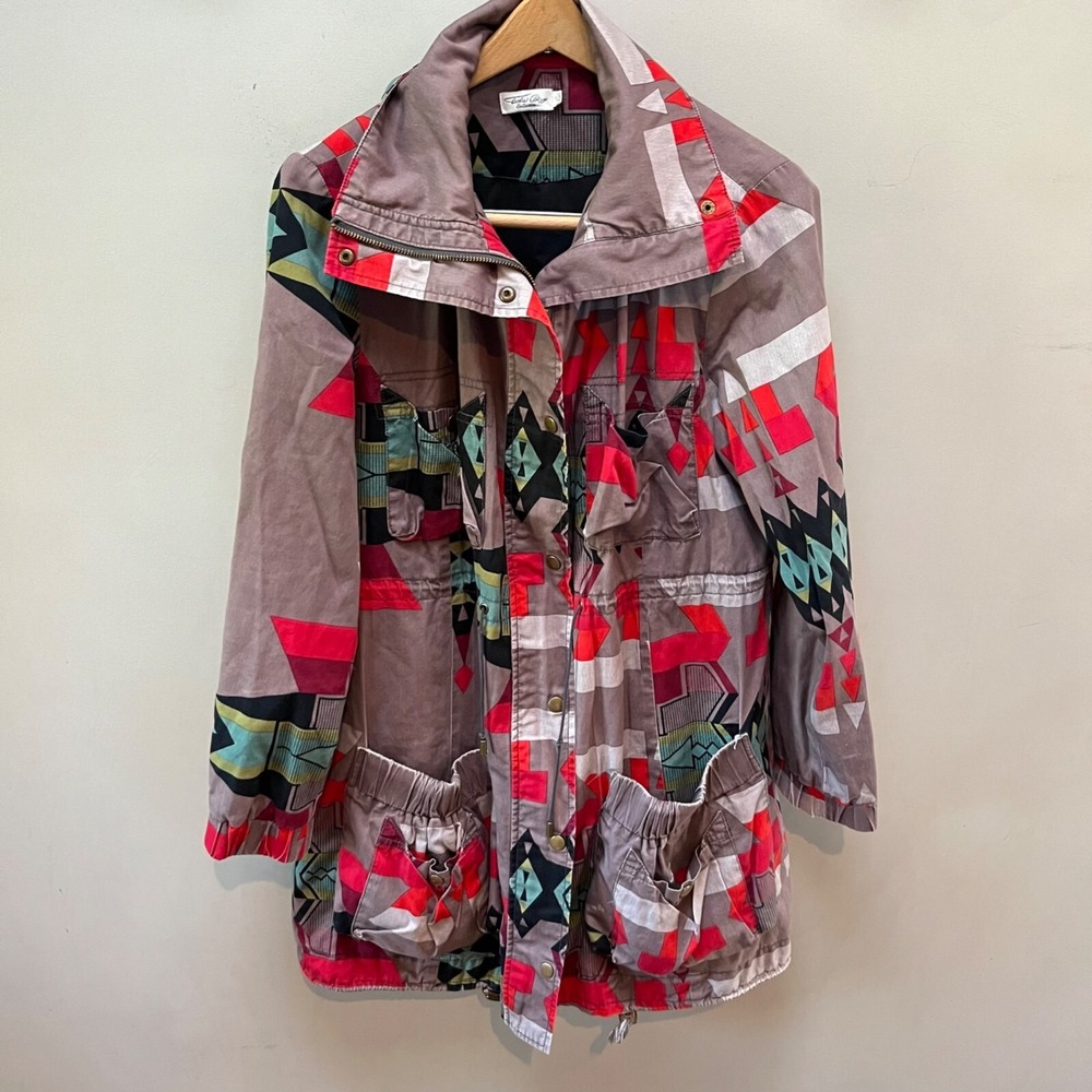 Tasha Polizzi Collection Keva Aztec Blanket Coat -‎ Sz. S